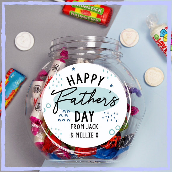 Personalised Father's Day Sweet Jar. Collection image for Father's Day Collection