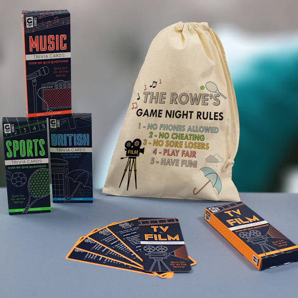 Lockdown Boredom Buster Collection Image - Family Game Night Personalised Trivia Game