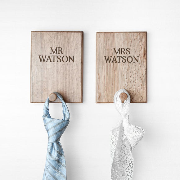Gifts for Couples Wooden Personalised Pegs