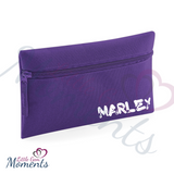 Personalised School Pencil Case with Dinosaur Font
