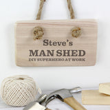 Personalised Man Shed Wooden Sign Image 2