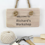Personalised "Welcome To" Wooden Sign Image 1