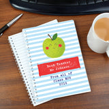 A5 Lined Notebook Personalised for Teacher