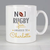 Personalised No1 Rugby Fan Mug Front 2