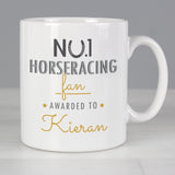 Personalised No1 Horseracing Fan Mug Front