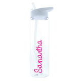 Water Bottle with Pink Name