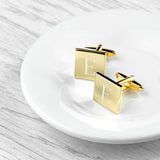Personalised Gold Plated Cufflinks Wedding Gift for Best Man