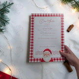 Dear Santa Letter Template - Red Gingham Christmas Wish List