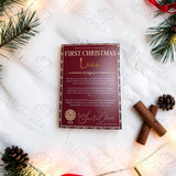 Personalised First Christmas Certificate from Santa | Tartan North Pole Letter | Custom Name Print