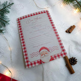 Dear Santa Letter Template - Red Gingham Christmas Wish List