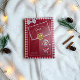 Personalised Elf Document Slip | Magical North Pole Documents Folder | Christmas Elf Keepsake | Custom Name Gingham