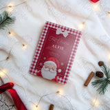 Personalised First Christmas Letter from Santa | Gingham Santa A4 Keepsake | Custom Name Print