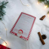 Dear Santa Letter Template - Red Gingham Christmas Wish List