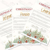 Personalised Christmas Eve Letter winter village design
