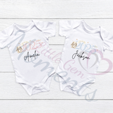 Personalised Born In 2025 Baby Bodysuit. Custom Baby Vest.