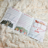 Personalised Christmas Story Book. Christmas Eve Box Fillers. Kids Custom Santa Story Booklet.