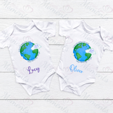 Personalised Best Daddy In The World Bodysuit. Custom Cute Father's Day Baby Vest