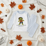 Personalised Mama's Little Monster Pyjamas | Custom Name Halloween PJ Set | Kids Halloween Nightwear