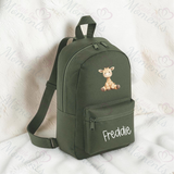 Personalised Kids Baby Giraffe Mini Backpack
