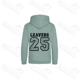Personalised Leavers Hoodies. Custom Class of 2025 Graduation Hoodie - Nursery, Primary School, High School, College, University