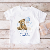 Personalised Promoted To Big Sister/Big Brother T-shirt - Pink or Blue