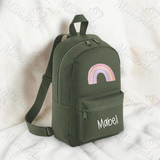 Personalised Kids Rainbow Mini Backpack