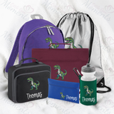 Personalised Mega Back To School Essentials Bundle - Green Dinosaur