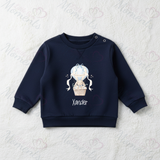 Personalised Happy Easter Sweatshirt. Custom Baby/Toddler/Kids Jumper - Hot Air Balloon Design
