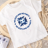 No Scotland No Party Scotland Football T-shirt for World Cup - Various Sizes - Design 5