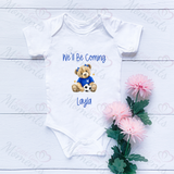 Personalised "We'll Be Coming" Scotland World Cup Baby Bodysuit