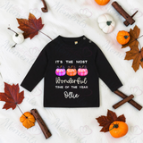 Personalised Kids Halloween Most Wonderful Time Of The Year Long Sleeved Top