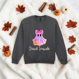 Dead Inside With Ghost Sweatshirt | Adult Halloween Sweater | Available In A Huge Range Of Colours