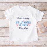 Personalised Class of 2026 Leavers Graduation T-shirt - "Our Last Summer" 26 Leaver