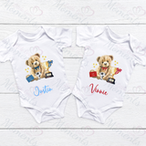 Personalised World's Best Daddy Baby Bodysuit. Custom Cute Father's Day Baby Vest.