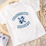 No Scotland No Party Scotland Football T-shirt for World Cup - Various Sizes - Design 6