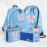Personalised Mega Back To School Essentials Bundle - Gingham Bow