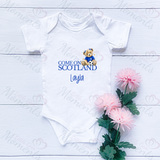 Personalised "Come On Scotland" Football World Cup Baby Bodysuit
