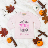 Mini Witch Energy Larkwood Long Sleeved Top | Halloween Toddler Top