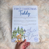 Personalised First Christmas Certificate from Santa Claus. Custom Baby Xmas Keepsake - Pink or Blue