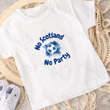 No Scotland No Party Scotland Football T-shirt for World Cup - Various Sizes - Design 2