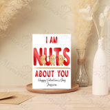 Personalised "I Am Nuts About You" Valentine's Day Card