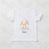 Personalised "My Very First Easter" Organic Cotton Baby Tee: Easter Bunny Design