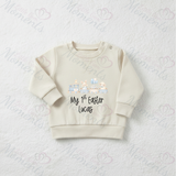 Personalised "My 1st Easter" Sweatshirt. Baby/Toddler Jumper - Easter Train Design