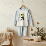 Personalised Mama's Little Monster Pyjamas | Custom Name Halloween PJ Set | Kids Halloween Nightwear