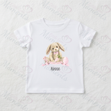 Personalised "My First Easter" Organic Cotton Baby Tee: Easter Bunny Design