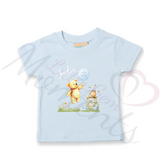Personalised Kids Happy Easter T-shirt - Bear and Balloon Design