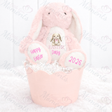 Personalised My Very First Easter Bunny Teddy. Custom Keepsake 1st Easter Bunny Plush