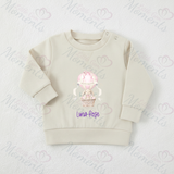 Personalised Happy Easter Sweatshirt. Custom Baby/Toddler/Kids Jumper - Hot Air Balloon Design