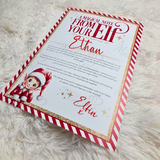 Personalised Elf Arrival Letter for December 1st - Red Design