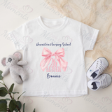 Personalised Class of 2026 Leavers Graduation T-shirt - Bow Design